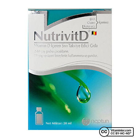 Neptun NutrivitD Vitamin D 20 mL - AROMASIZ