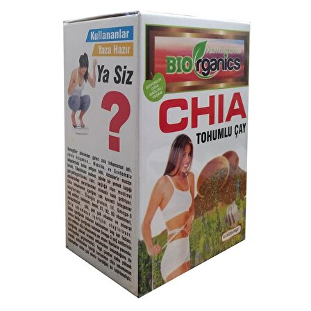 Biorganics Chia Tohumlu Organik Bardak Poşet Bitki Çayı 60'lı 