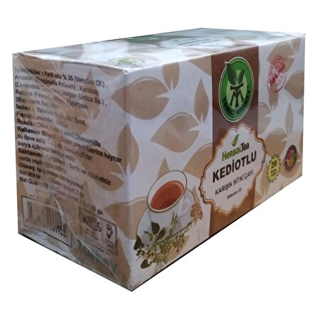Tabiat Market Kedi Otlu Organik Bardak Poşet Bitki Çayı 20'li 