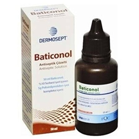 Dermosept Baticonol Antiseptik Çözelti 50 Ml