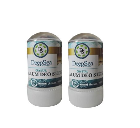 DeepSea Doğal Tuz Roll On 60 gr (Crystal Alum Deo Stick) 2 Adet