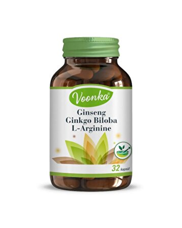 Voonka Ginseng & Ginkgo Biloba & L-Arjinin 32 Kapsül