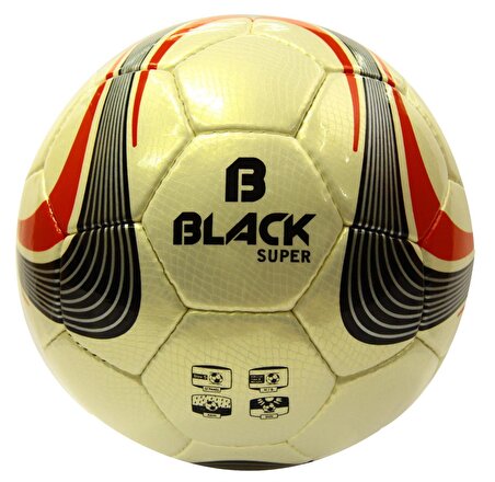 Black Super El Dikişli 4 Numara Futbol Topu