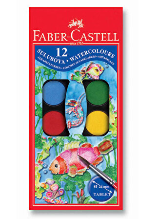 Faber Castell Sulu Boya 12 Li Küçük