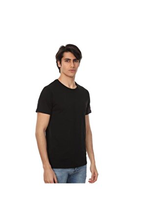 Erkek Siyah Basic T-shirt