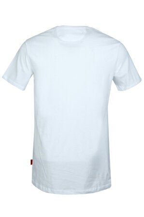 Polar Erkek Beyaz Baskılı T-shirt