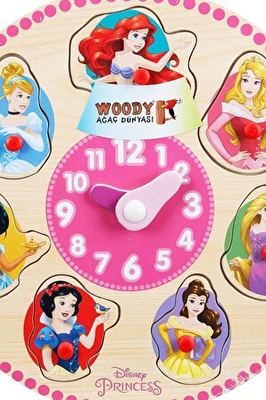 Disney Prensesleri Hayranları için Mükemmel Bir Hediye: Ahşap Bultak Tutmalı Saat Oyunu