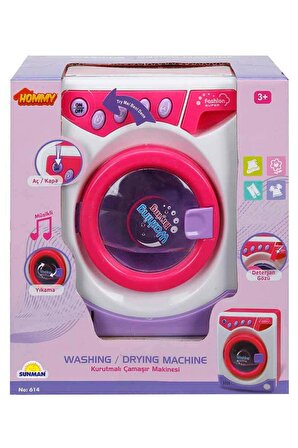 Müzikli ve Işıklı Oyuncak Çamaşır Makinesi ile Eğlenceli Temizlik Zamanı!