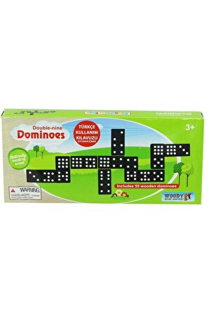 Ailenizle Keyifli Vakit Geçirmek için Ahşap Domino 55 Parça