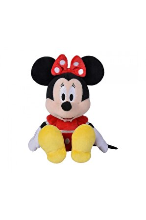 Disney Minnie Mouse Kırmızı Elbiseli Lisanslı Oyuncak Peluş 25 Cm