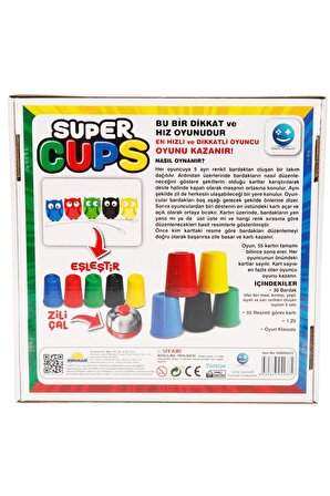 Super Cups Zekâ Oyunu: Hafızanı Güçlendir, Konsantrasyonunu Artır!