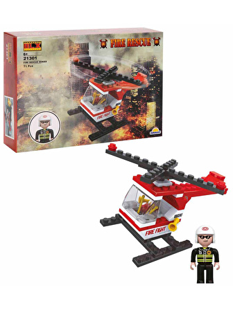 BLX Fire Rescue İtfaiye Helikopteri 71 Parça