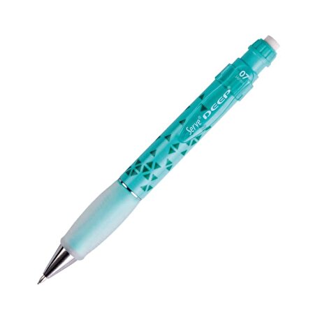 Serve Deep Renkli Üçgen Baskılar Uçlu Kalem 0.7 mm Nane Yeşili
