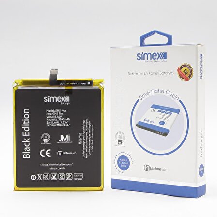 Simex General Mobile GM5 Plus ile Uyumlu SBT-01 Batarya