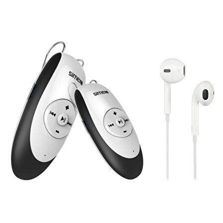 Simex Mikrofonlu Bluetooth Kulaklık Stereo Beyaz F970