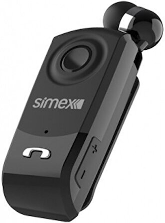 Simex Bluetooth Makaralı Mikrofonlu Tekli Kulaklık Sbk-02 Pratica Siyah