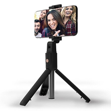 Jopus BST-01 Talent Bluetoothlu Tripodlu Selfie Sopası Siyah