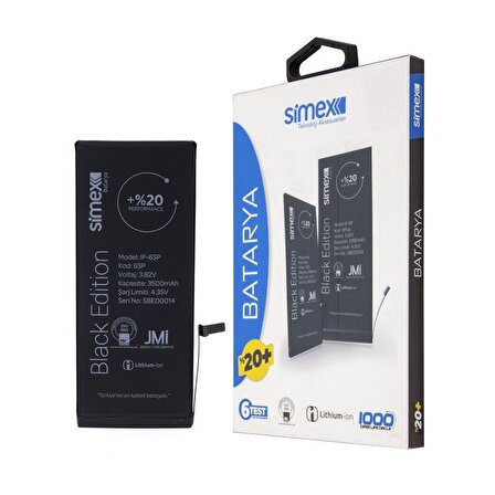Simex iPhone 6S Plus Performance SBT-02 Batarya