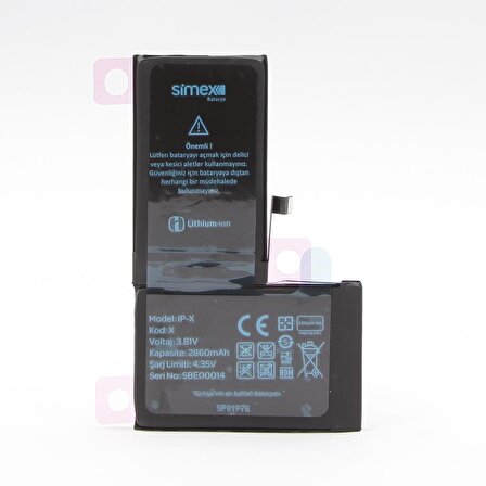 Simex iPhone X SBT-01 Batarya