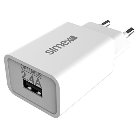 Simex Universal Micro Sarj Seti SPS-03 Optimus 2in1  2400 mAh Beyaz