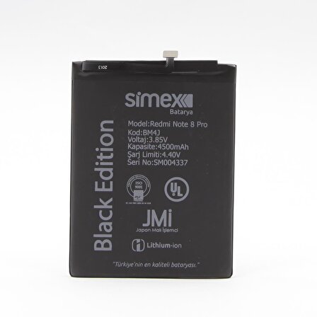 Simex Xiaomi Redmi Note8 Pro   Batarya  SBT-01