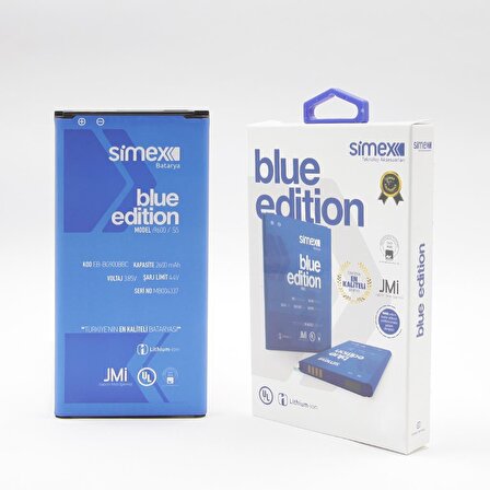 Simex I9600 Galaxy S5 BG900BBC SBT-03 Batarya Blue Edition