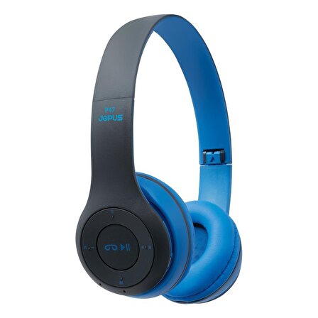 Jopus Bluetooth Kulaklik P47 Mikrofonlu Micro SD Okuyuculu Mavi