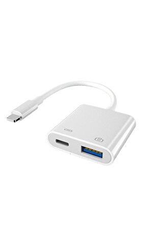 Jopus JO-IP08 Universal Lightning Sarj USB Otg Beyaz
