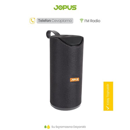Jopus JoiBox Leda Taşınabilir Bluetooth Hoparlör FM Radyo