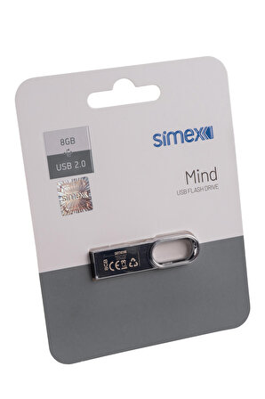 Simex SU-108 Mind 2.0  Metal  8GB USB Bellek