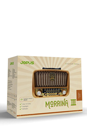 Jopus Morrina III  Bluetoothlu Radyolu Bluetooth Hoparlör