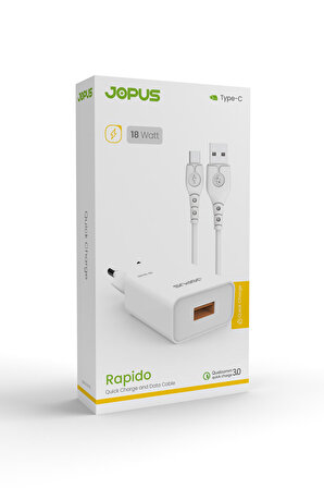 Jopus Type-C JO-S04 Rapido  Qc 3.0 18W Ev Şarj Cihazı