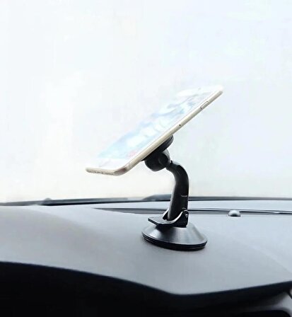 İçi 360 dönebilen Mıknatıslı Vakumlu Telefon Tutucu Cam İçin Mini Boyut