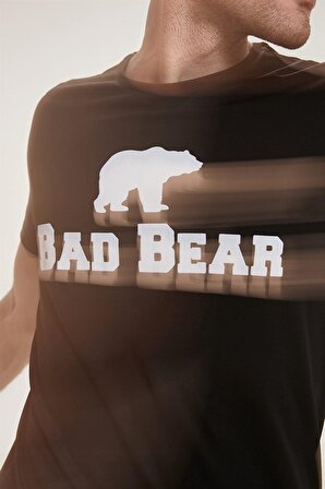 Bad Bear O Yaka Baskılı Siyah Erkek T-Shirt 19.01.07.002 BAD BEAR TEE