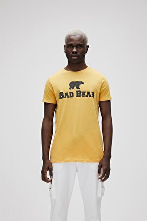 Bad Bear O Yaka Baskılı Hardal Erkek T-Shirt 19.01.07.002 BAD BEAR TEE