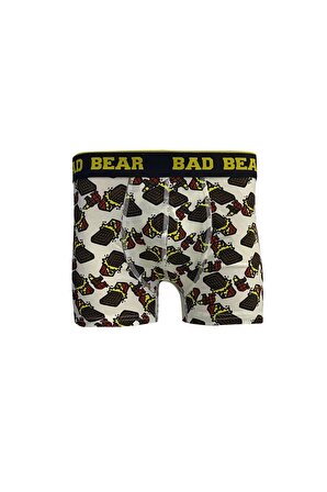 Bad Bear Chocolate Koyu Beyaz Erkek Boxer