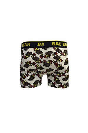 Bad Bear Chocolate Koyu Beyaz Erkek Boxer