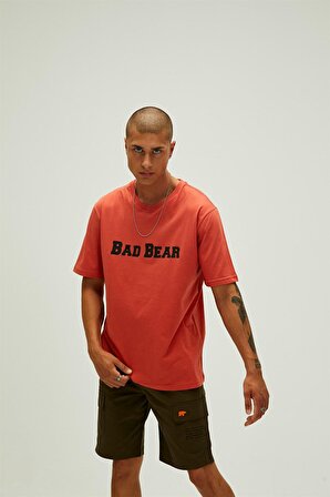 Bad Bear O Yaka Baskılı Tarçın Erkek T-Shirt 22.01.07.053_TITLE T-SHIRT