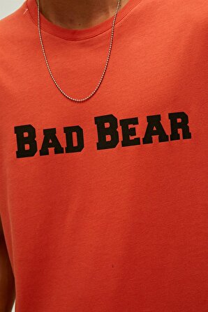 Bad Bear O Yaka Baskılı Tarçın Erkek T-Shirt 22.01.07.053_TITLE T-SHIRT