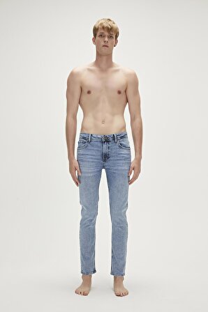Xavier Jeans Buz Mavi Erkek Denim Pantolon