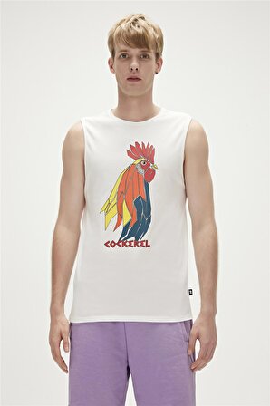 Bad Bear Beyaz Erkek Atlet 23.01.23.002_COCKEREL TANK-TOP