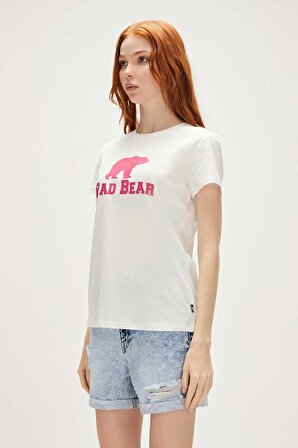 Bad Bear Logo Kadın Tişört 21.03.07.010-C127