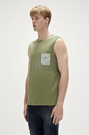 Bad Bear Yeşil Erkek Atlet 23.01.23.004_MONSTERA TANK-TOP