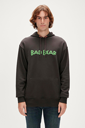 Bad Bear 3D BAD HOODIE SİYAH Erkek Sweatshirt
