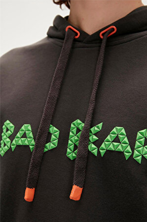 Bad Bear 3D BAD HOODIE SİYAH Erkek Sweatshirt