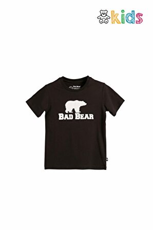 Bear Tee Kids Siyah T-Shirt Çocuk Tişört
