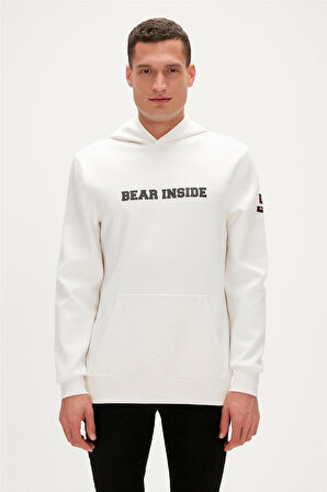 Bad Bear ARTHUR HOODIE BEYAZ Erkek Sweatshirt