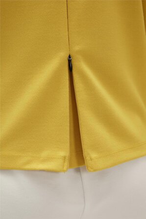 Lexi Half-Zip Cider Sarı Yarım Fermuarlı Kadın Sweatshirt