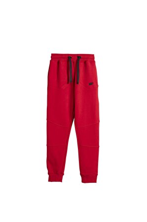 Less Plain Sweatpants Kids Crimson-Red Kırmızı Çocuk Eşofman Altı
