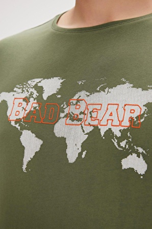 Bad Bear GLOBE T-SHIRT Haki Erkek Tshirt